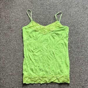 Maurices Lime Lace Detail Camisole